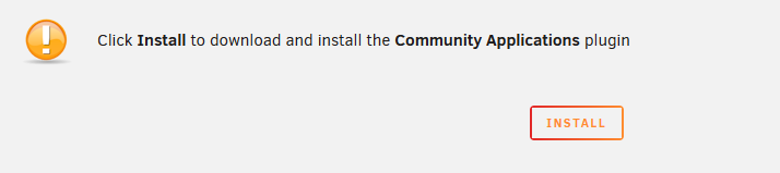 Community Applications install